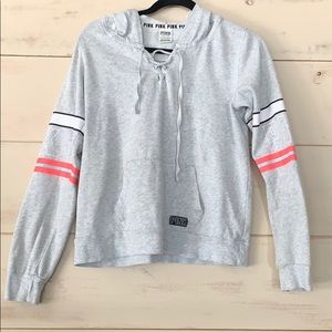 Grey Pink Hoodie